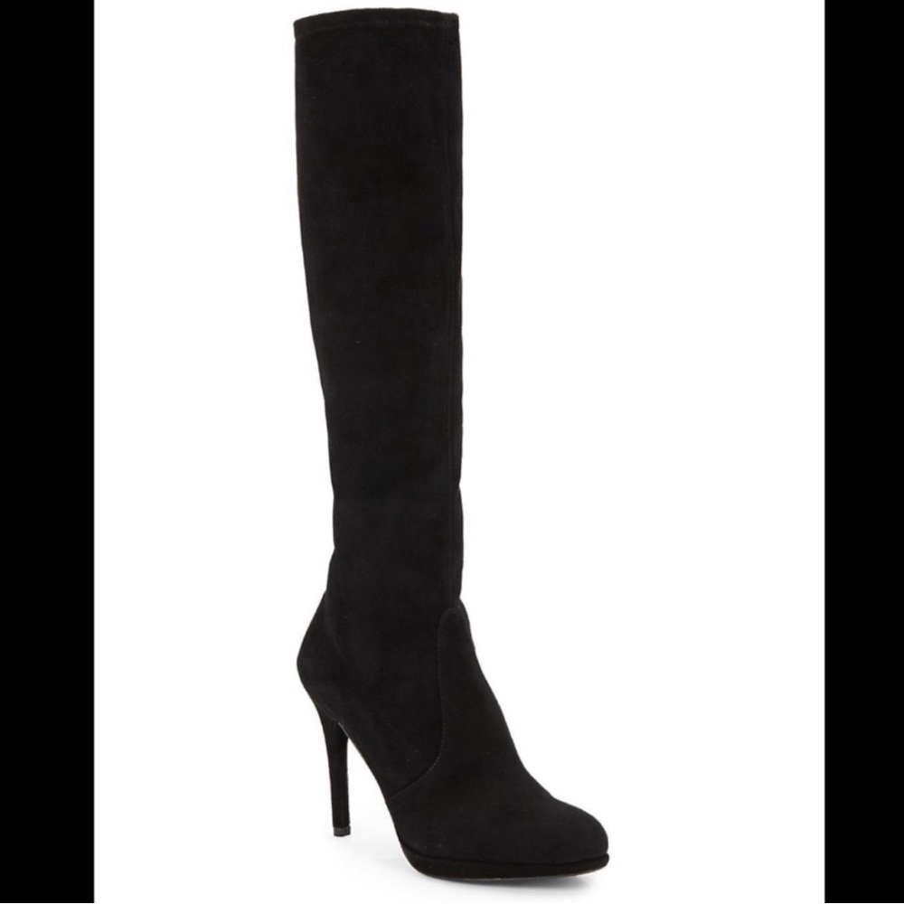 Stuart Weitzman Platform Stiletto Knee High Suede Boots Sz 5.5
